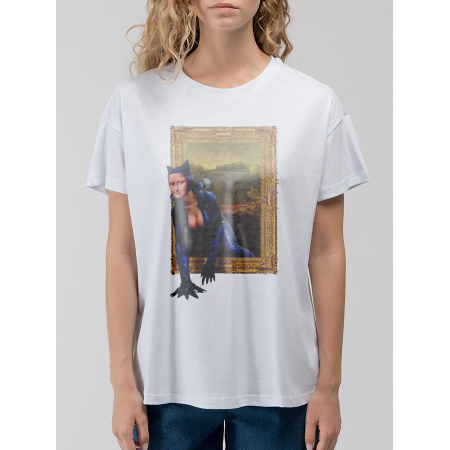 Tricou Mona Lisa - bumbac catwoman